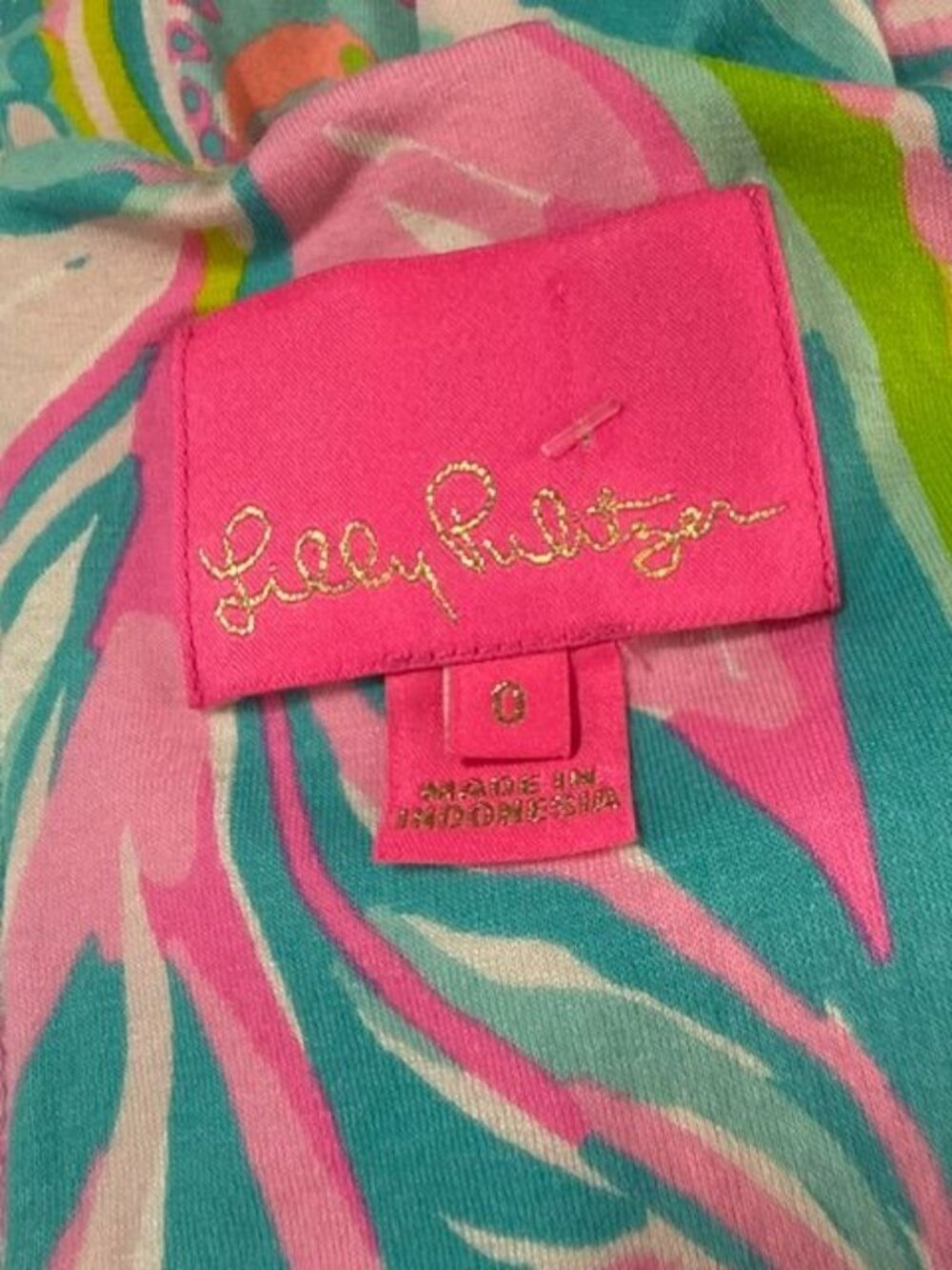 Lilly Pulitzer Women's Carnivale Coral Print Ricci Sleeveless Twist Dress Size 0 - Picture 6 of 6